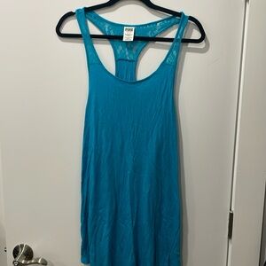 Blue Dress Tank Coverup